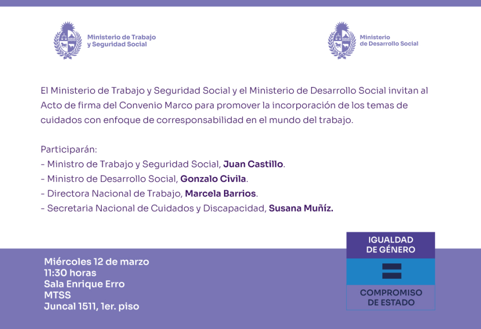 Invitación de la actividad