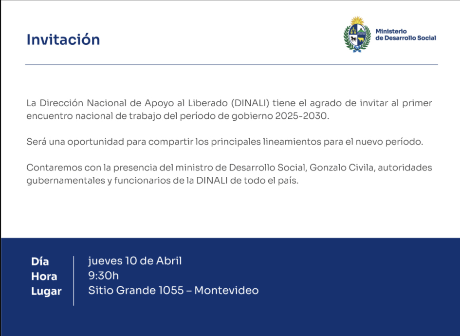 Invitación a la actividad