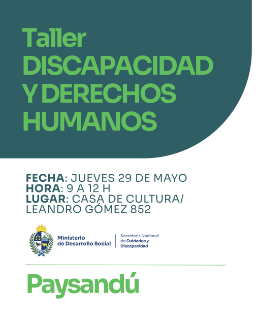 Folleto informativo sobre el taller.
