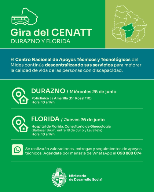 Afiche informativo de actividad CENATT