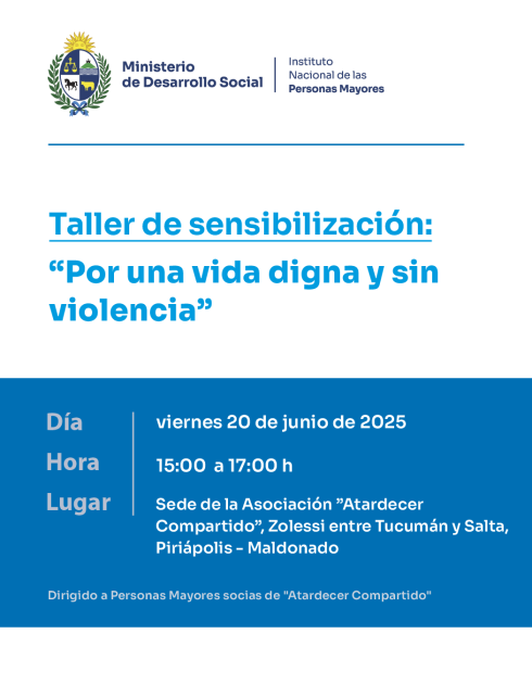 Taller "Por una vida digna sin violencia"