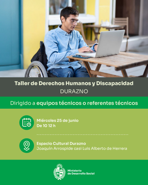 Afiche informativo con actividad descripta.