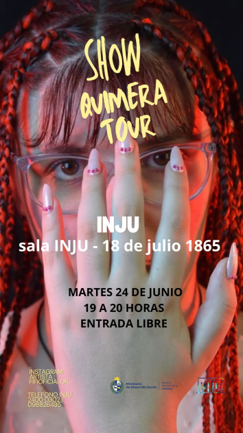 Afiche de la cantante con su rostro