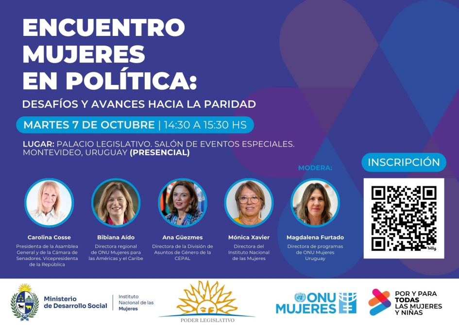 Invitación | Encuentro Mujeres en política: desafíos y avances hacia la paridad