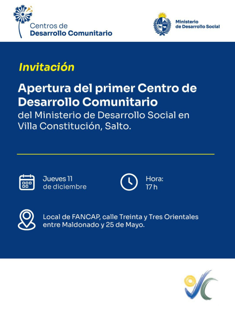 Apertura del Primer Centro de Desarrollo Comunitario