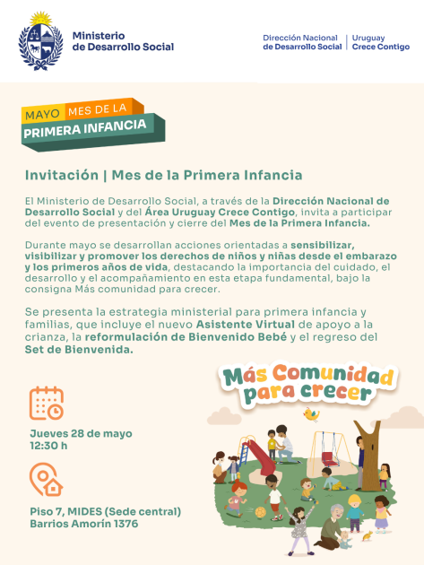 Invitación cierre Mes de la Primera Infancia