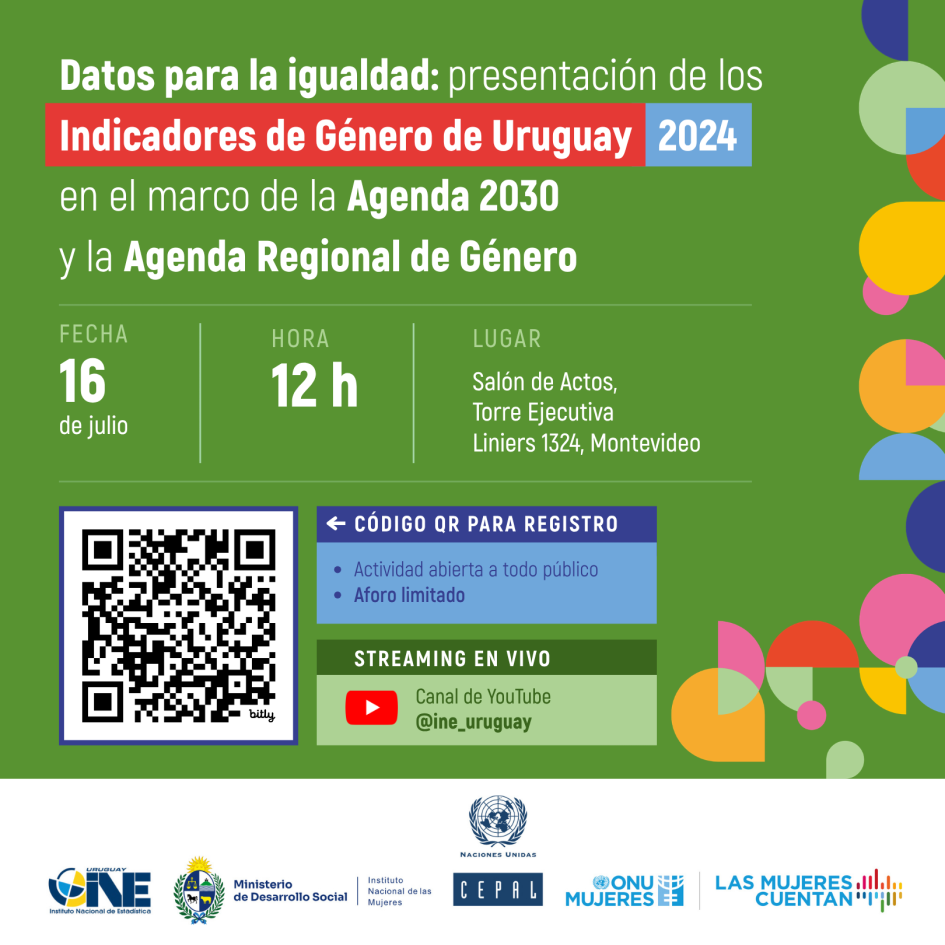 Presentación de los Indicadores de Género en Uruguay 2024 | Invitación
