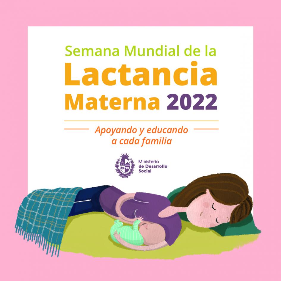 Placa institucional semana mundial de la lactancia materna 2022