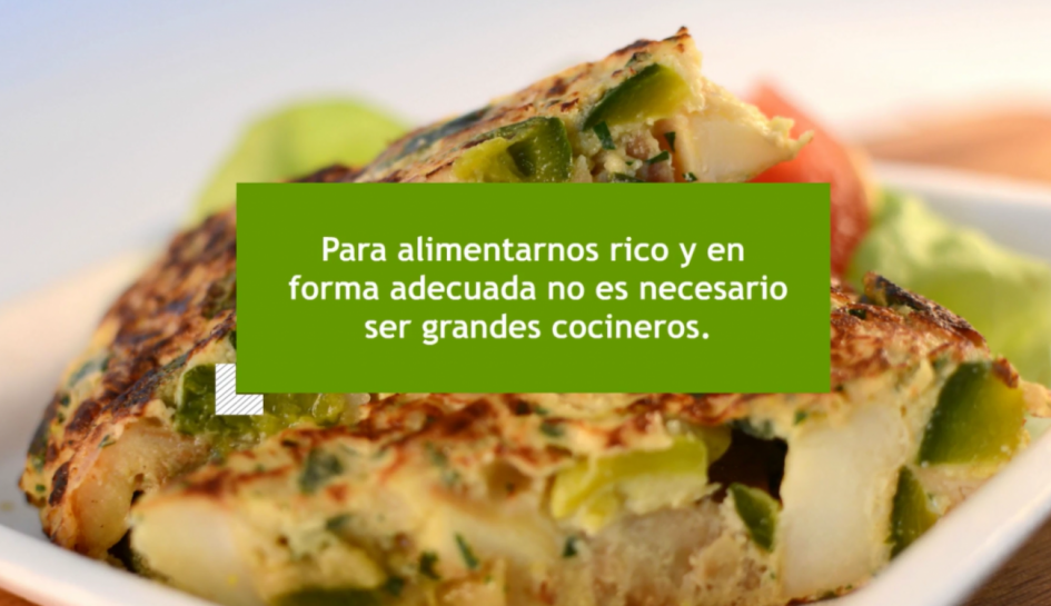 Alimentación, comida sana Mesa familiar donde se ven alimentos saludables