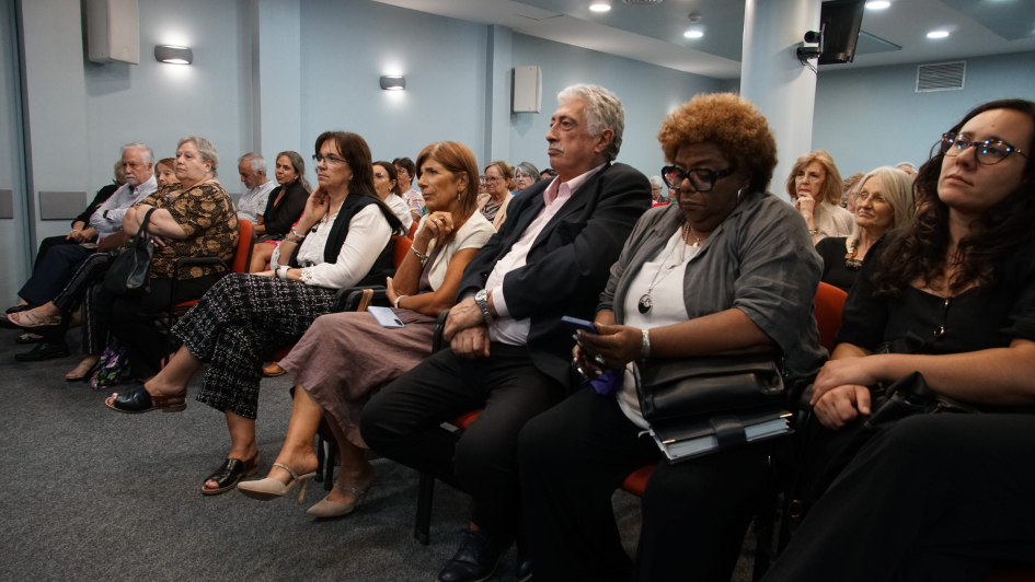 Público asistente durante la actividad por el 8M 2026 organizada por el ERJP del BPS