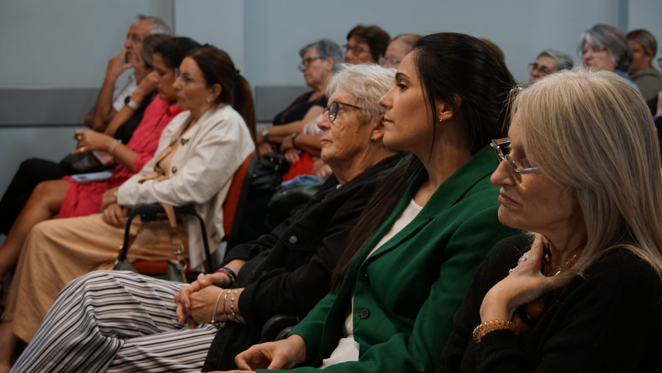 Público asistente durante la actividad por el 8M 2026 organizada por el ERJP del BPS