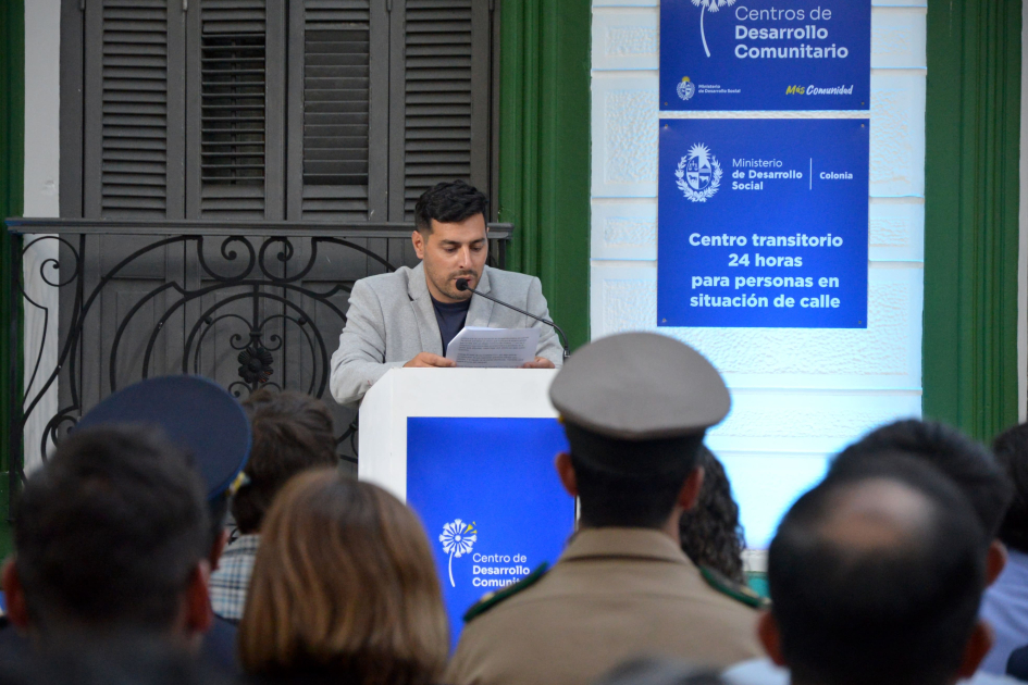 Maxi Olaverry director departamental Mides Colonia.