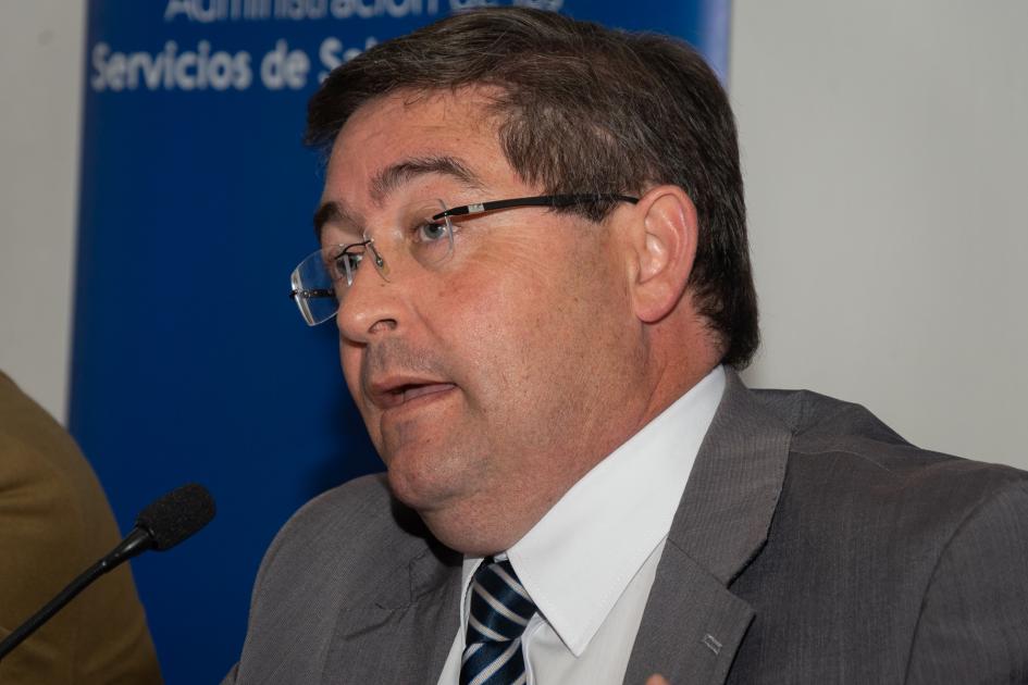Presidente de ASSE durante la presentación Presidente de ASSE durante la presentación