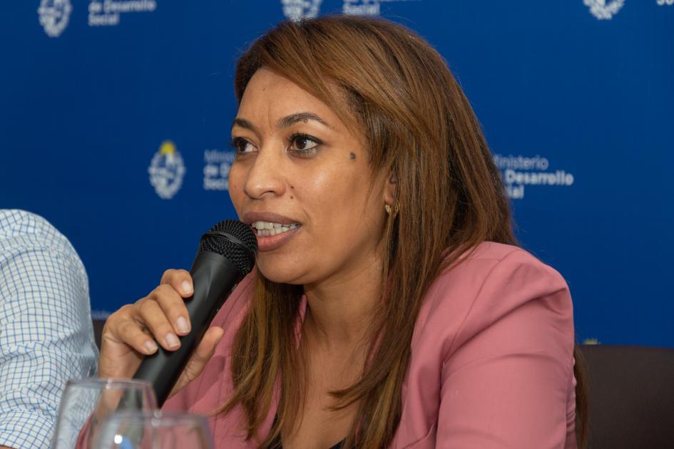 Rosa Méndez, gerenta del Área de Promoción Sociocultural de la Dirección de Desarrollo Social del MIDES. Representante del MIDES