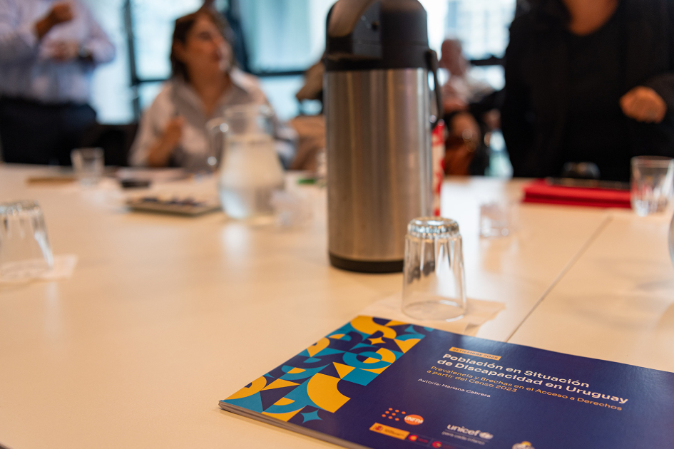 Reunión de autoridades en la presentación del Plan Nacional de Discapacidad en OPP.