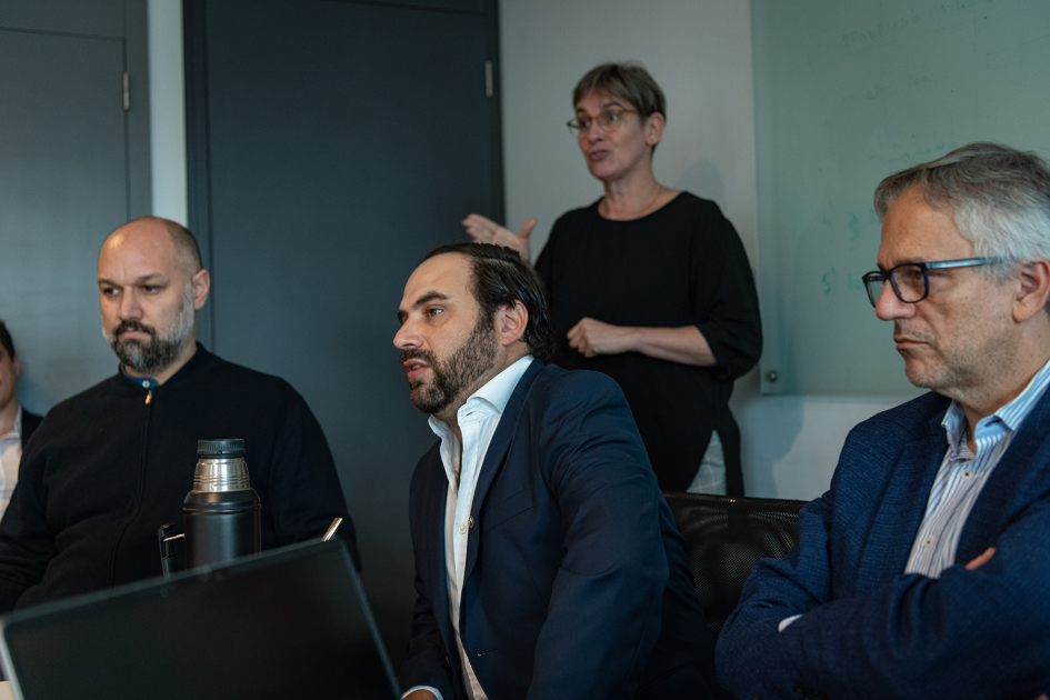 Reunión de autoridades en la presentación del Plan Nacional de Discapacidad en OPP.