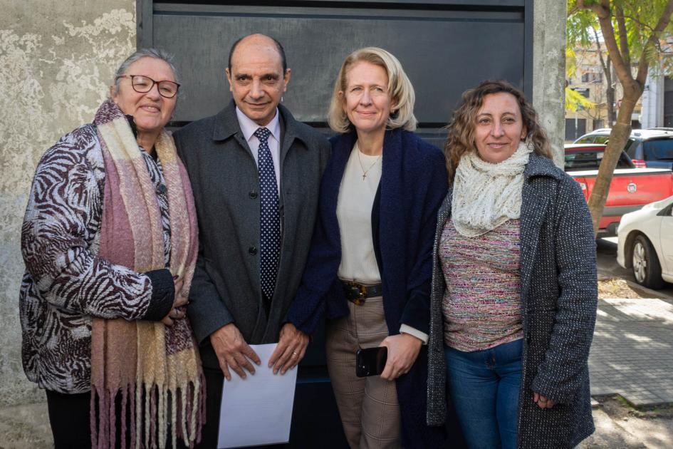 Autoridades presentes en la inauguración