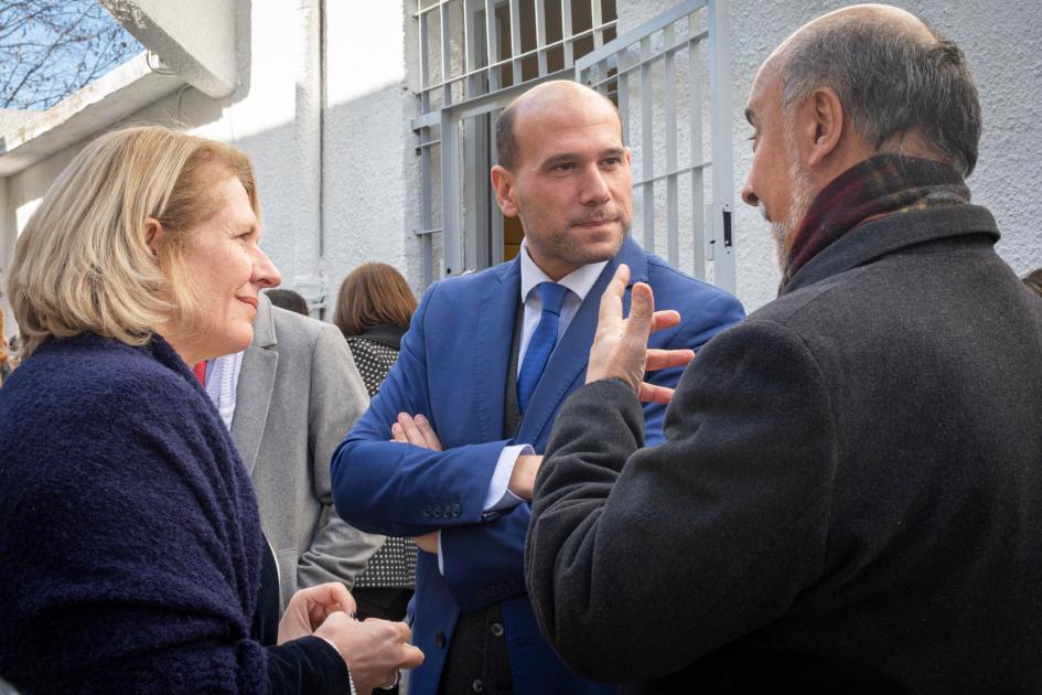 Autoridades presentes en la inauguración