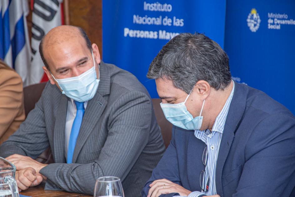 autoridades Martín Lema y Nicolás Scarela