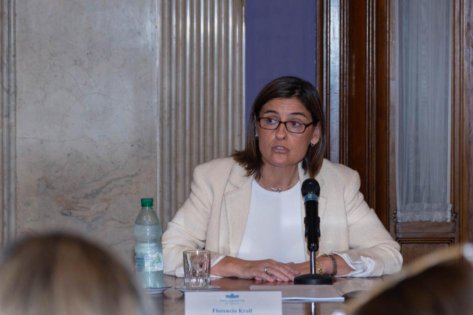 Florencia Krall, directora de Cuidados del Ministerio de Desarrollo Social Florencia Krall, directora de Cuidados del Ministerio de Desarrollo Social