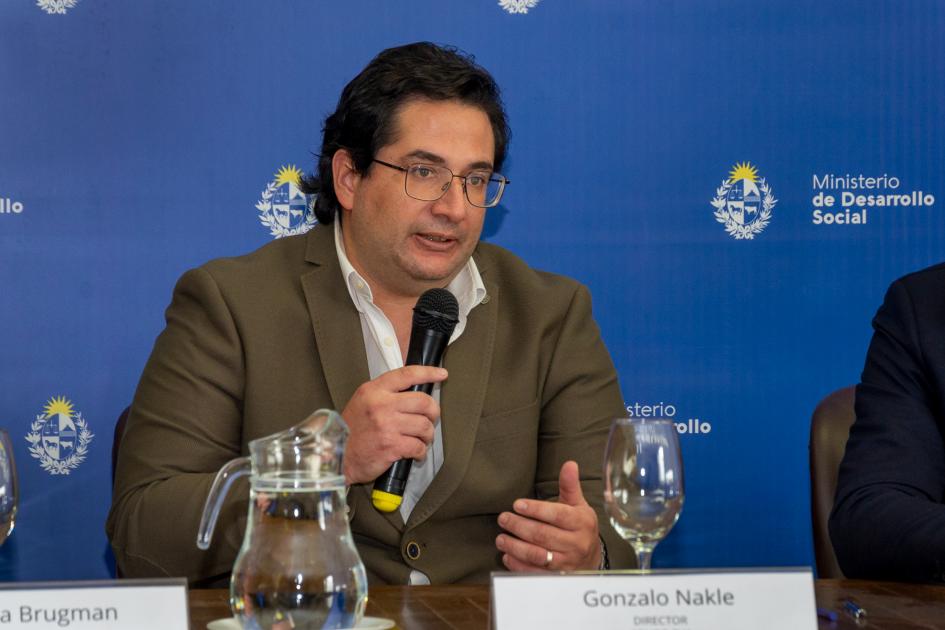 Gonzalo Nakle durante su alocución 