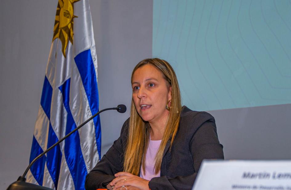 Cecilia Sena durante su intervención 