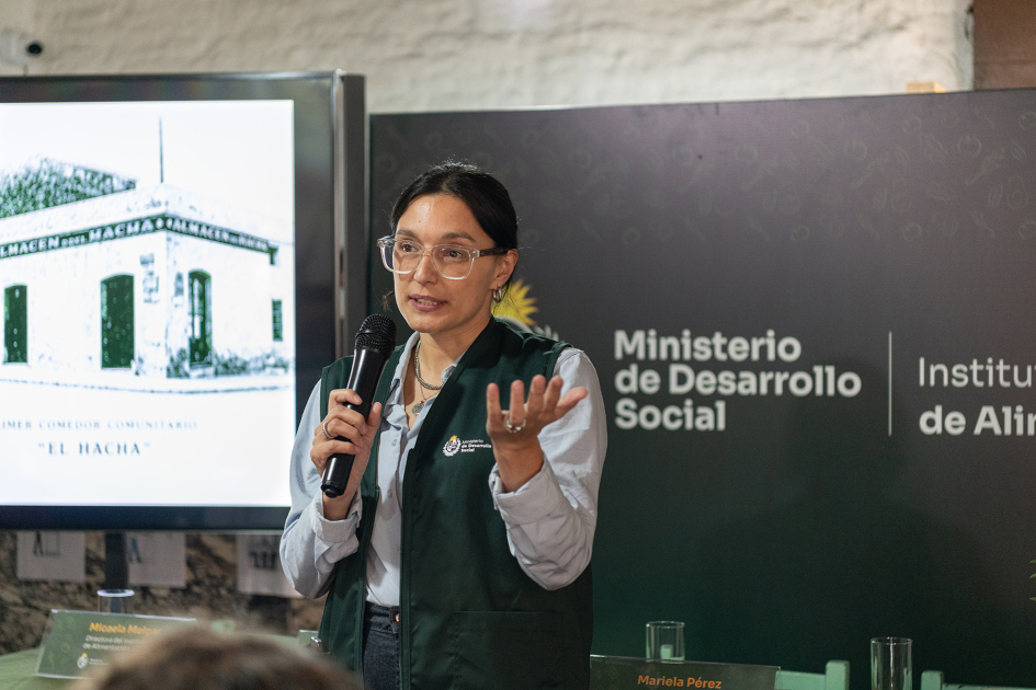 Directora del INDA, Micaela Melgar 