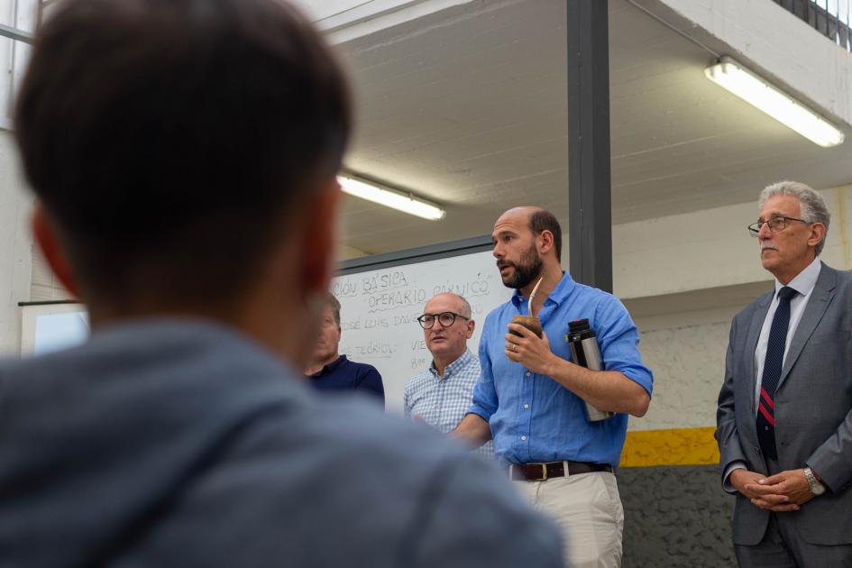 Ministro Lema, Juan Pereyra de UTU en primer día de curso para usuarios de Mides