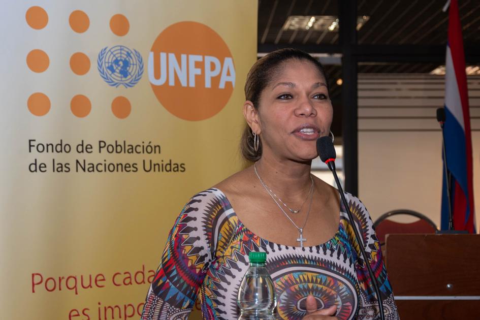 Leydis Aguilera, directora de la División de Promoción de Políticas Públicas para Afrodescendientes Leydis Aguilera, directora de la División de Promoción de Políticas Públicas para Afrodescendientes