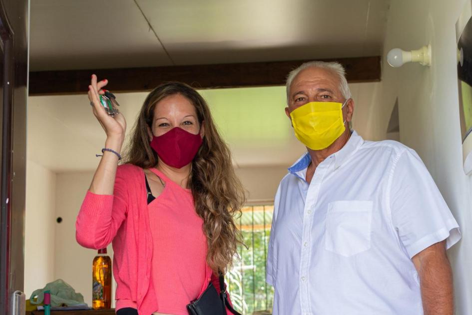 Entrega de llave María Inés junto a Daniel