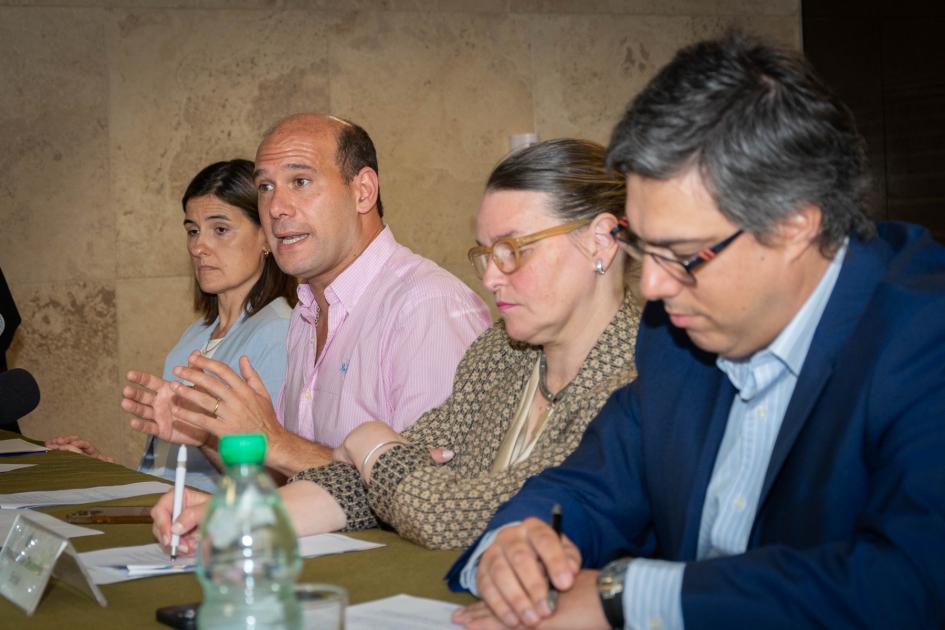 Ministro Lema haciendo uso de la palabra Ministro Lema haciendo uso de la palabra