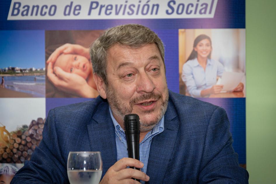 Presidente del BPS en su intervención 