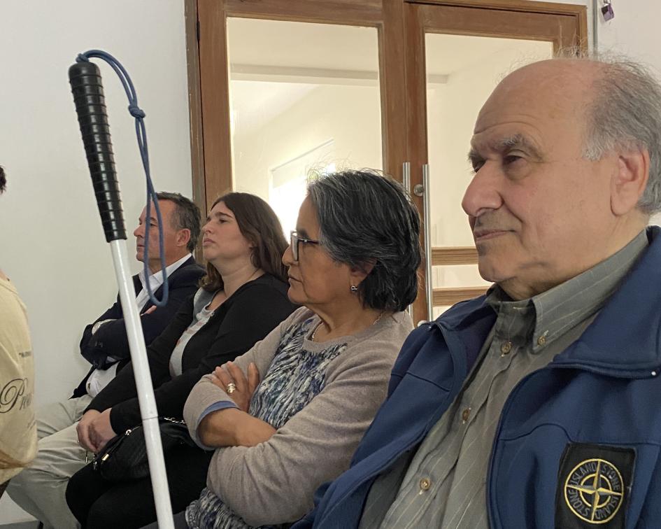 Ministro interino, Arturo Torres y directora de Discapacidad, Karen Sass; en la función