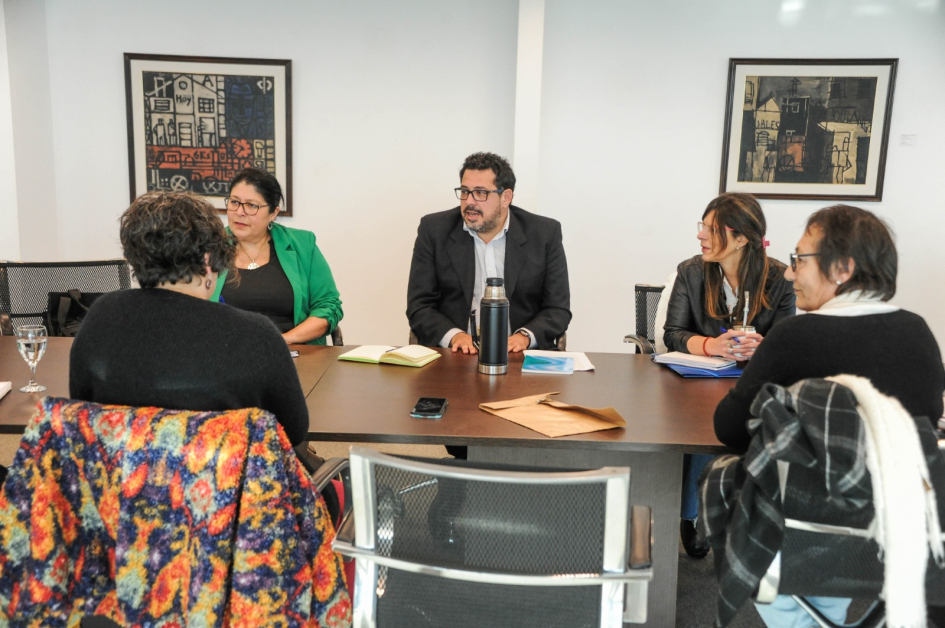 Reunión en Torre Ejecutiva por violencia vicaria.