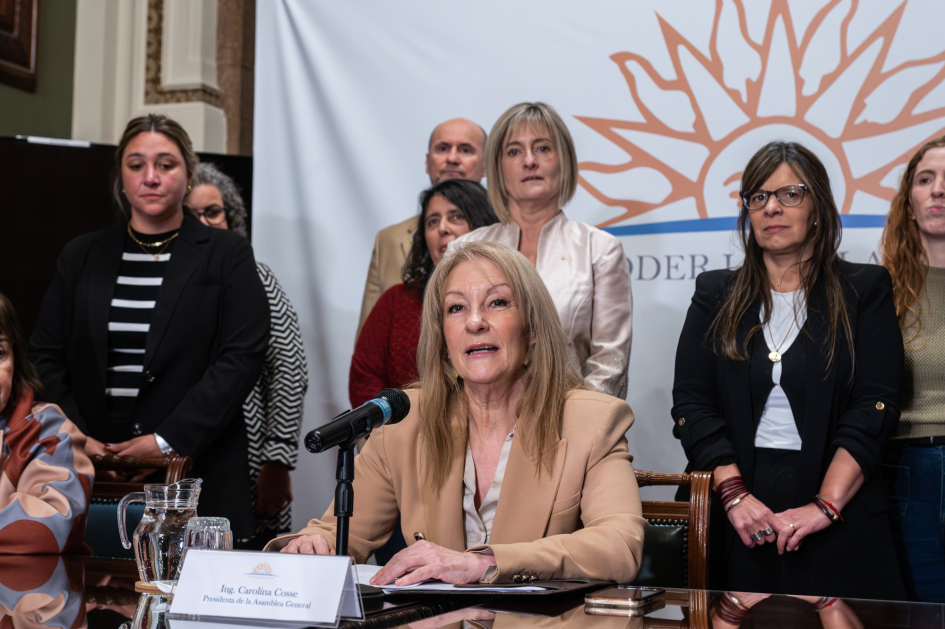 Cosse durante la conferencia de prensa para informar de la misión técnica en Córdoba (Argentina). Cosse durante la conferencia de prensa para informar de la misión técnica en Córdoba (Argentina).