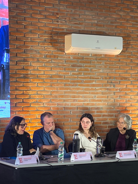 Carmen Sorger en uso de la palabra durante el lanzamiento de la 11.ª edición de NLV. Carmen Sorger en uso de la palabra durante el lanzamiento de la 11.ª edición de NLV.