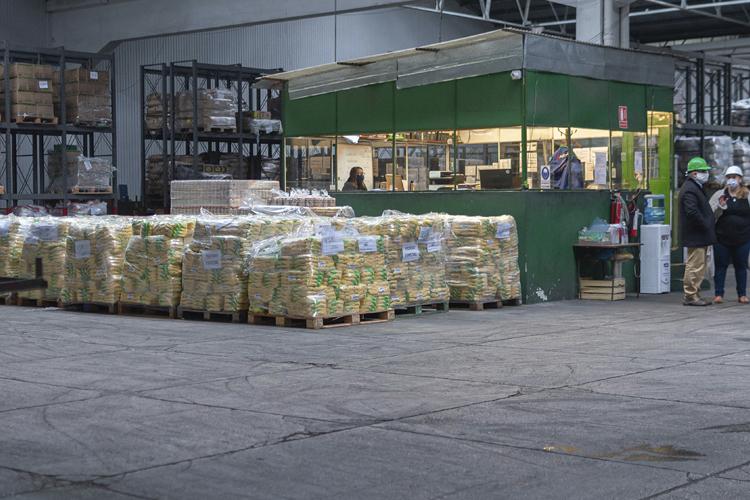 Donaciones almacenadas en el depósito de INDA Donaciones almacenadas en el depósito de INDA
