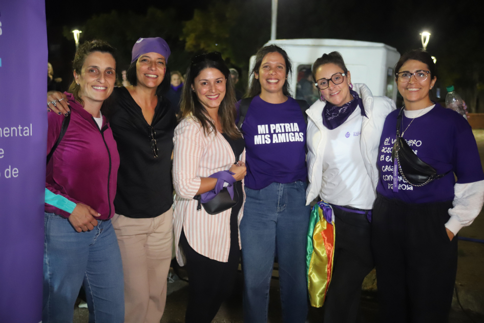 Equipo técnico durante una actividad realizada en el marco del Mes de las Mujeres 2026 en Piriápolis