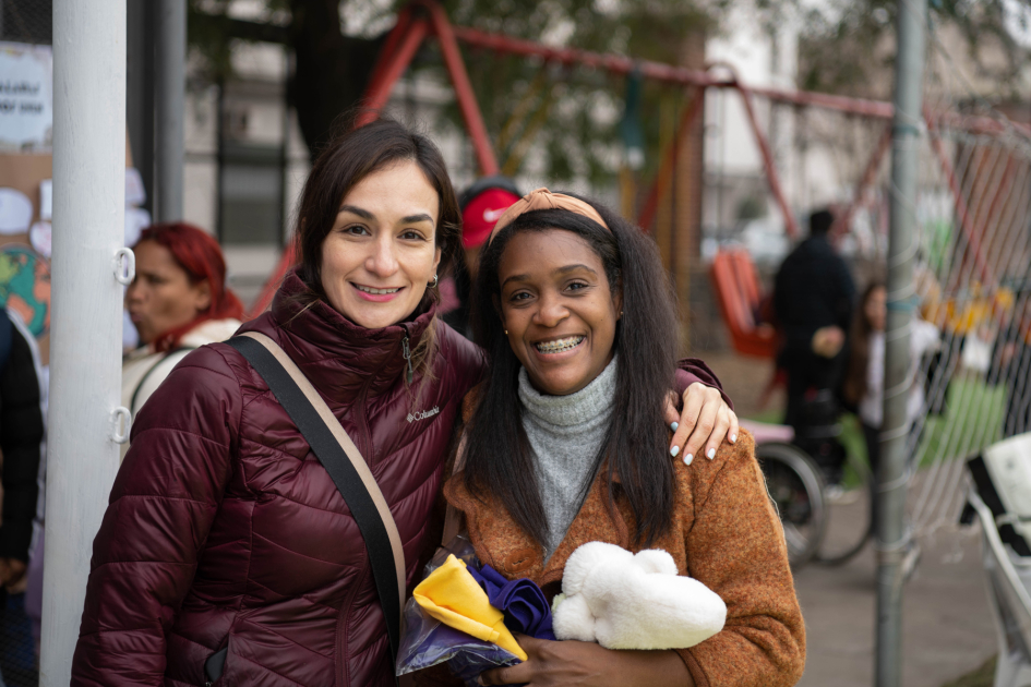 Actividad de Centro de Migrantes en Plaza en Ciudad Vieja. Actividad de Centro de Migrantes en Plaza en Ciudad Vieja.