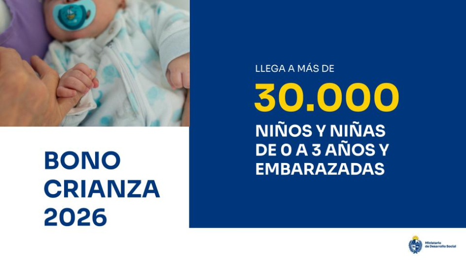 Placa explicativa de Bono Crianza.