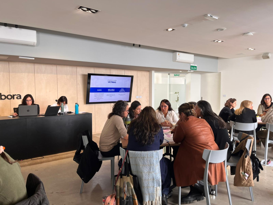 Participantes del taller de trabajo interinstitucional para conceptualizar la violencia vicaria