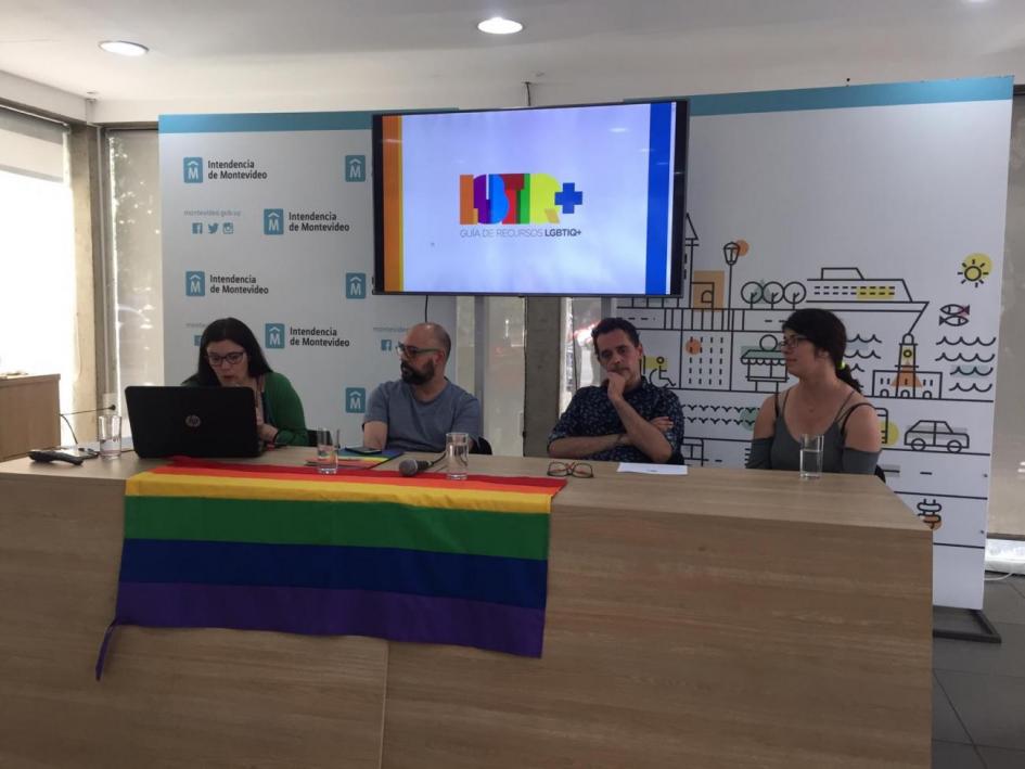 Guía de Recursos LGBTIQ+ Panel de presentación de la Guía LGBTIQ+