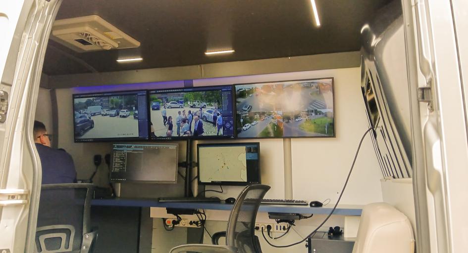 Cámaras de videovigilancia en Pando. Fuente: Presidencia de la República. .