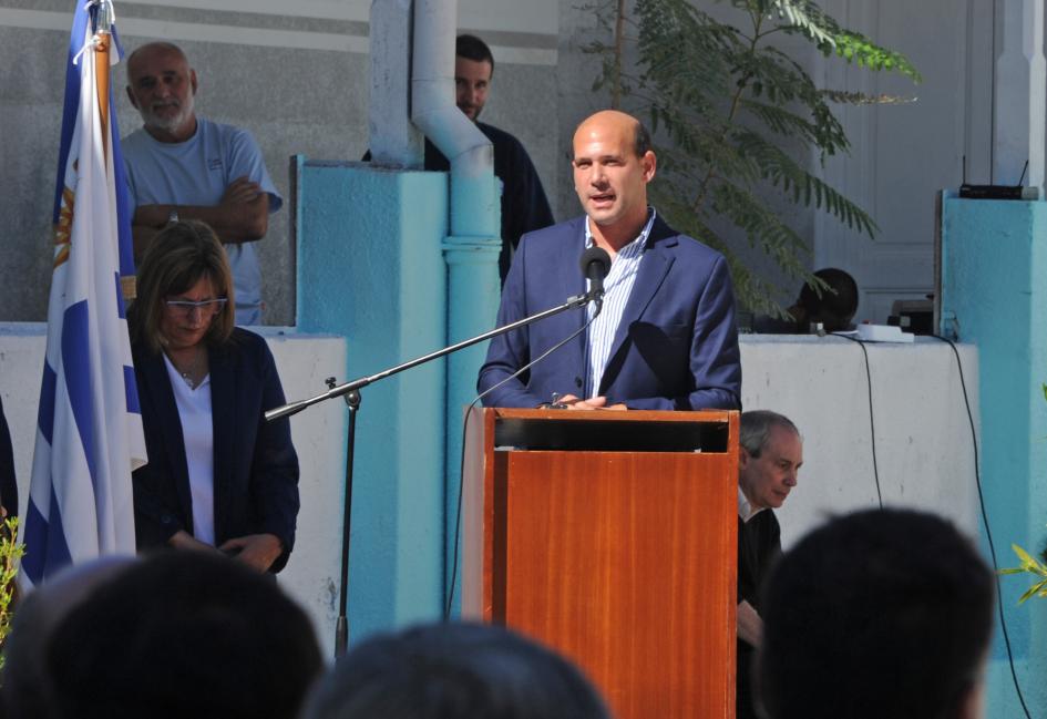 Oratoria del ministro Martín Lema en Salto