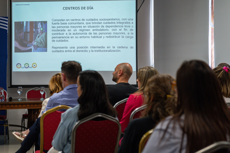Presentación de evaluación de los Centros de Día Público presente