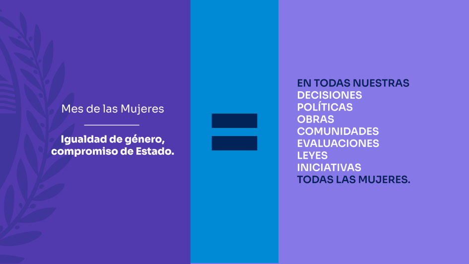 Mes de la mujeres - Igualdad de género, compromiso de Estado Mes de la mujeres - Igualdad de género, compromiso de Estado