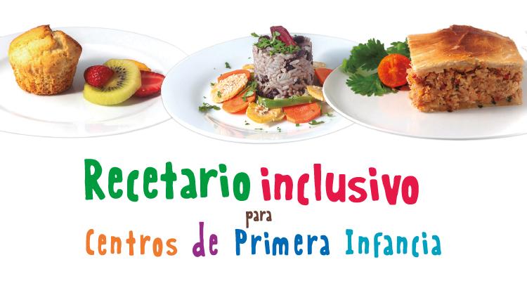 Recetario inclusivo para centros de primera infancia. Imágenes de alimentos.