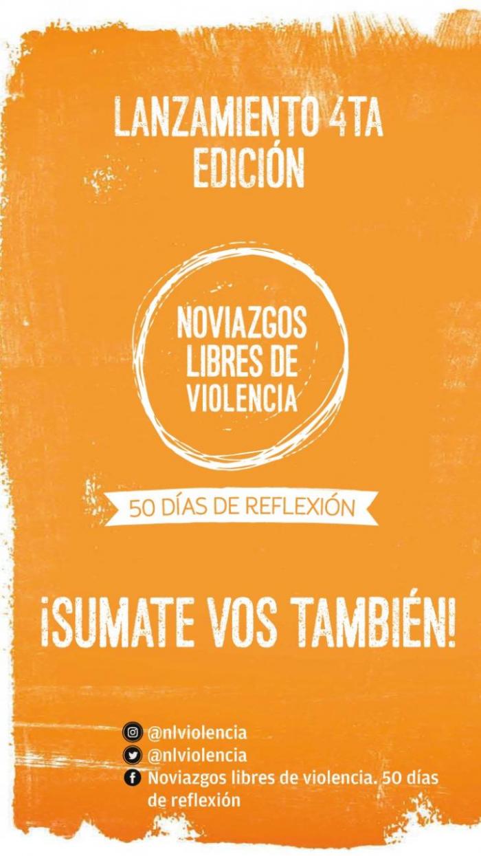 Invitación al lanzamiento de Noviazgos Libres de Violencia. 50 días de reflexión.