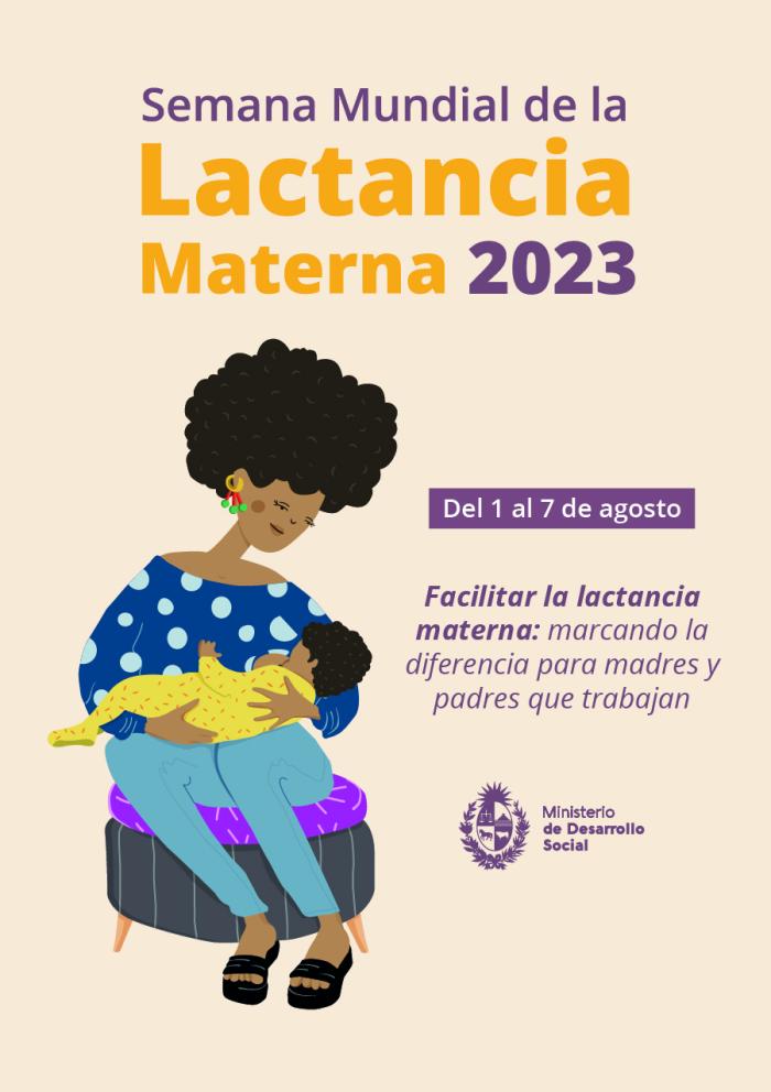 Afiche Semana mundial de la lactancia materna 2023