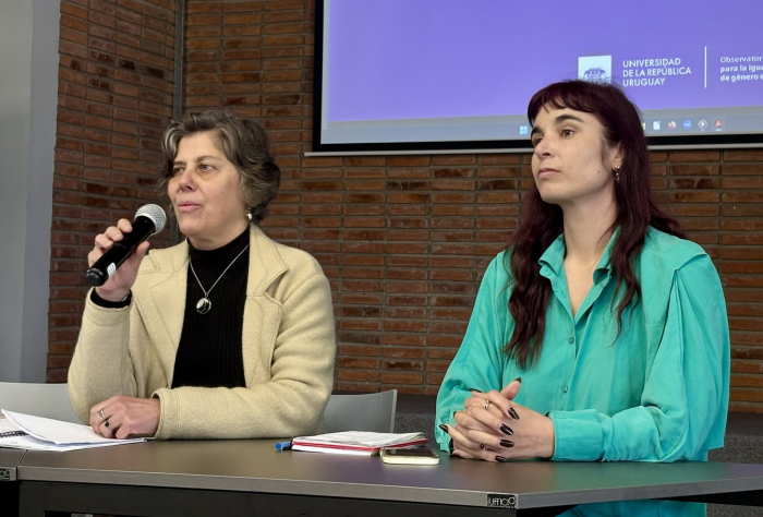 Equipo técnico del Instituto Nacional de las Mujeres (Inmujeres, MDS) en Udelar. Foto: Udelar